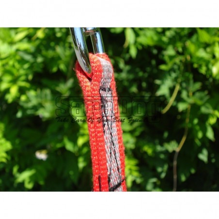 Lesa pentru caini din bumbac cu insertie de cauciuc