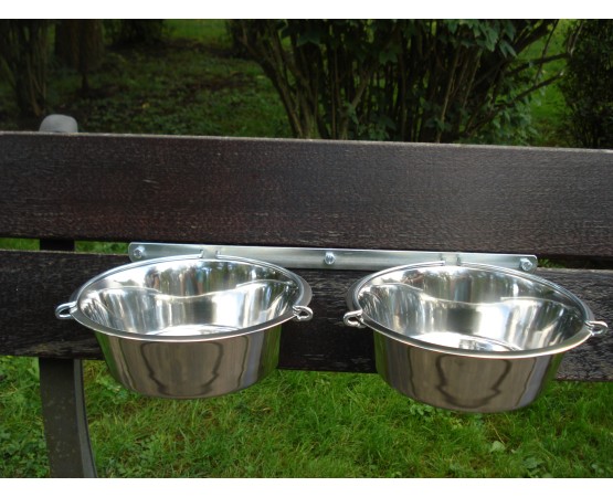 Casroane profesionale pentru caini , din inox , cu suport special de prindere