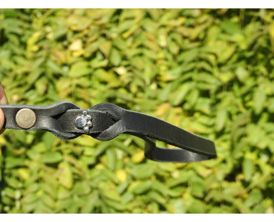 Set zgarda si lesa pentru caini , din piele naturala