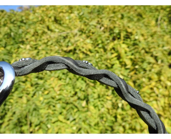 Set zgarda si lesa pentru caini , din piele naturala