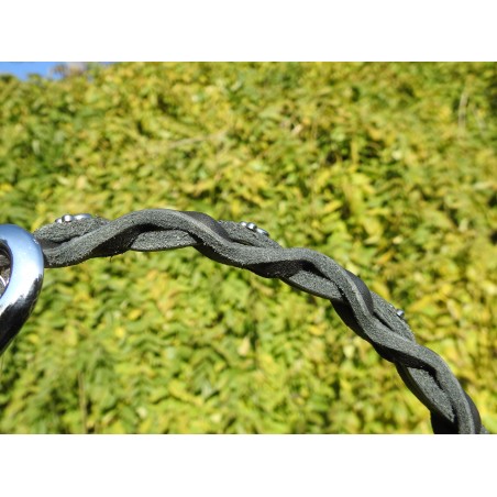 Set zgarda si lesa pentru caini , din piele naturala