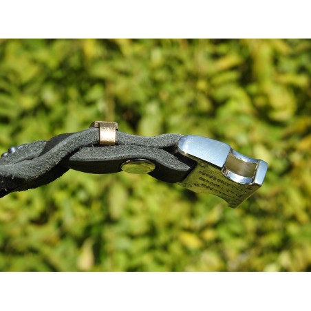 Set zgarda si lesa pentru caini , din piele naturala