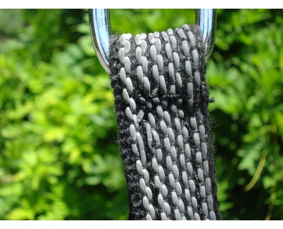 Lesa pentru caini confectionata din bumbac cu insertie de cauciuc