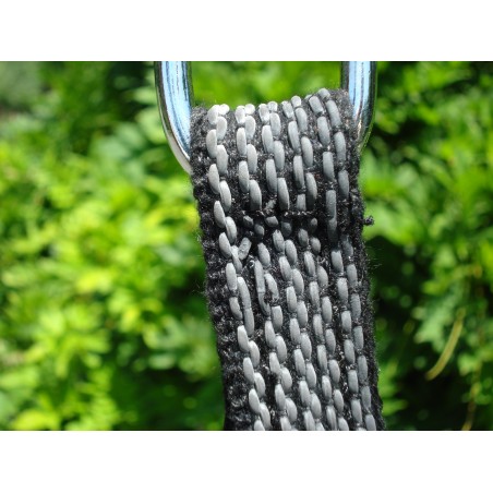 Lesa pentru caini confectionata din bumbac cu insertie de cauciuc