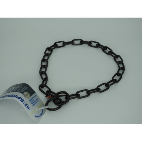 Zgarda strangulanta pentru dresaj canin , inox negru Hermann Sprenger
