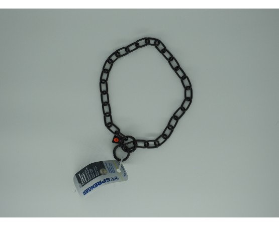 Zgarda strangulanta pentru dresaj canin , inox negru Hermann Sprenger