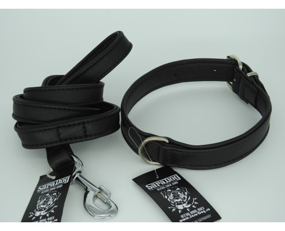 Zgardă de lux pentru caini , din piele naturala nappa 