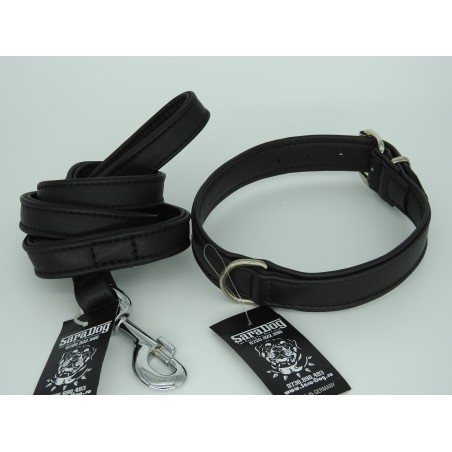 Zgardă de lux pentru caini , din piele naturala nappa 