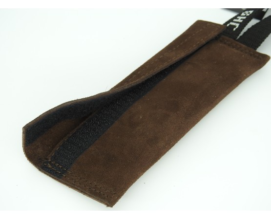 Saculet din piele cu maner