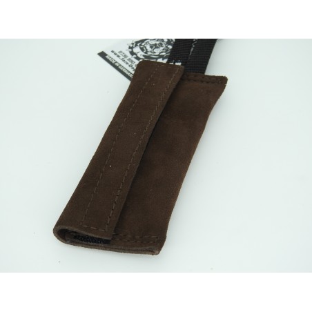 Saculet din piele cu maner