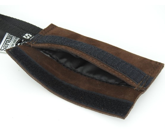 Saculet din piele cu maner