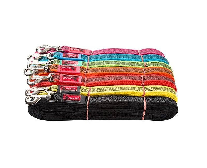 Lesa pentru caini , din bumbac cu insertie de cauciuc