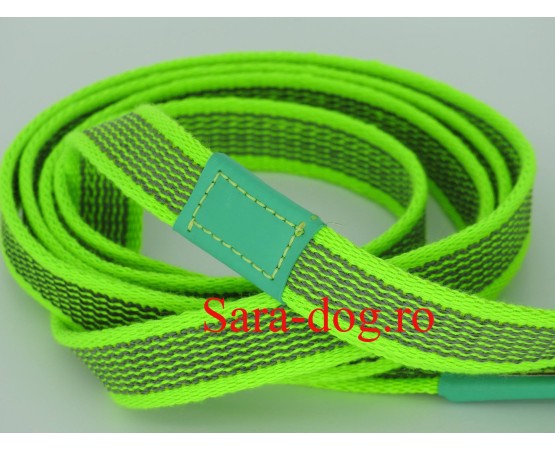 Lesa pentru caini , din bumbac cu insertie de cauciuc