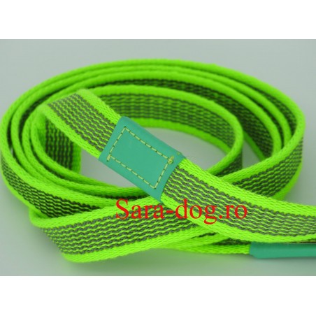 Lesa pentru caini , din bumbac cu insertie de cauciuc