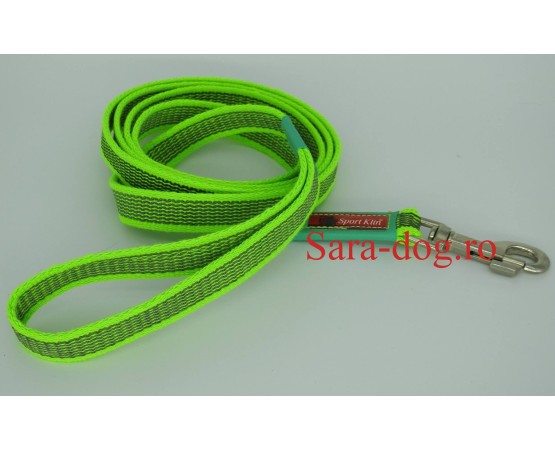 Lesa pentru caini , din bumbac cu insertie de cauciuc