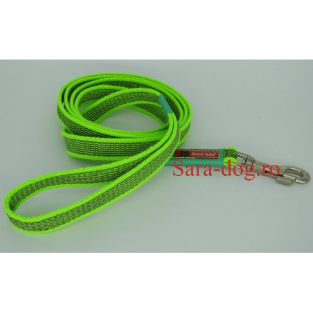 Lesa pentru caini , din bumbac cu insertie de cauciuc