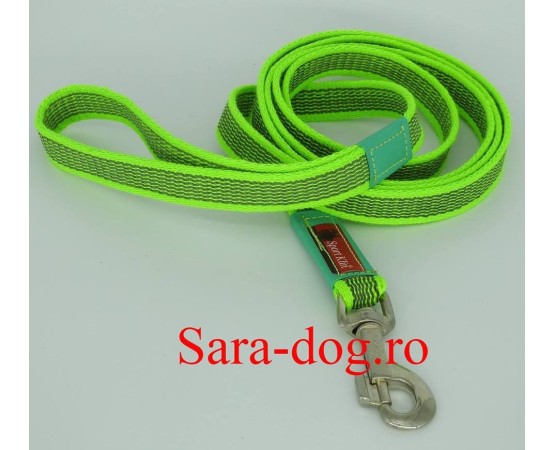 Lesa pentru caini , din bumbac cu insertie de cauciuc