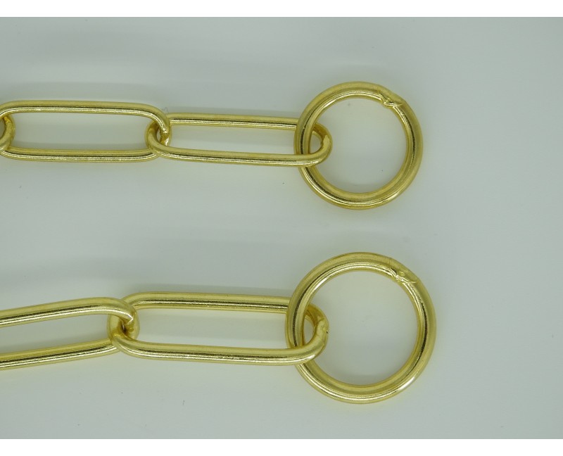 Zgarda strangulanta din alama pentru dresaj canin