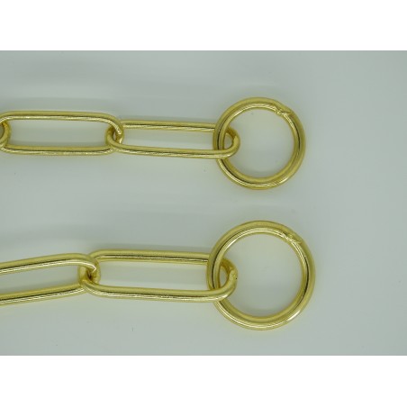 Zgarda strangulanta din alama pentru dresaj canin