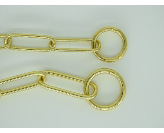 Zgarda strangulanta din alama pentru dresaj canin