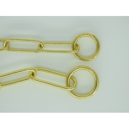 Zgarda strangulanta din alama pentru dresaj canin