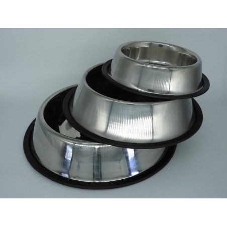 Castron antiderapant pentru caini , din inox