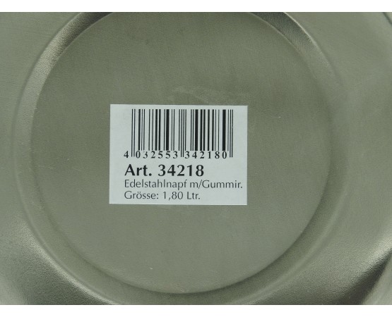 Castron antiderapant pentru caini , din inox