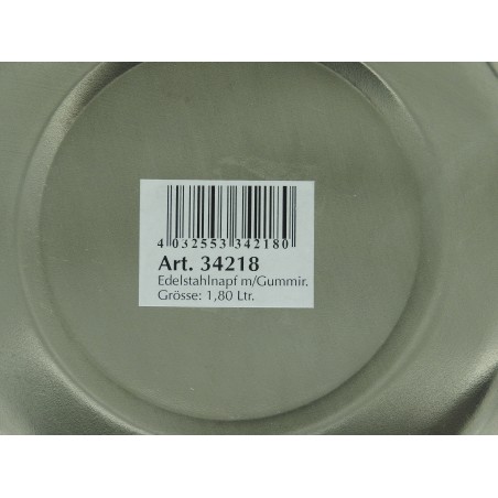 Castron antiderapant pentru caini , din inox