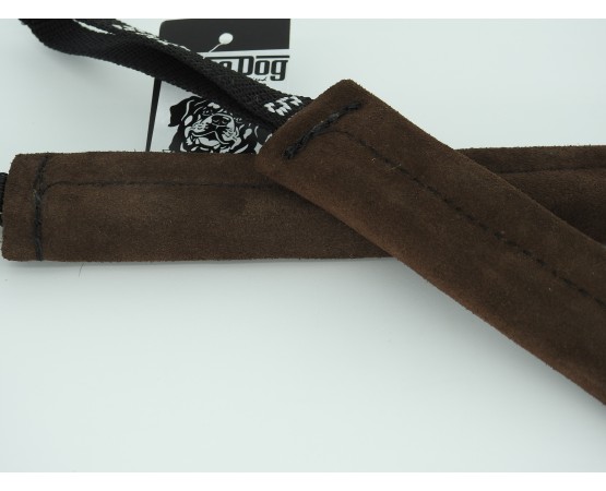 Saculet de muscatura ( tug ) pentru caini , din piele naturala 