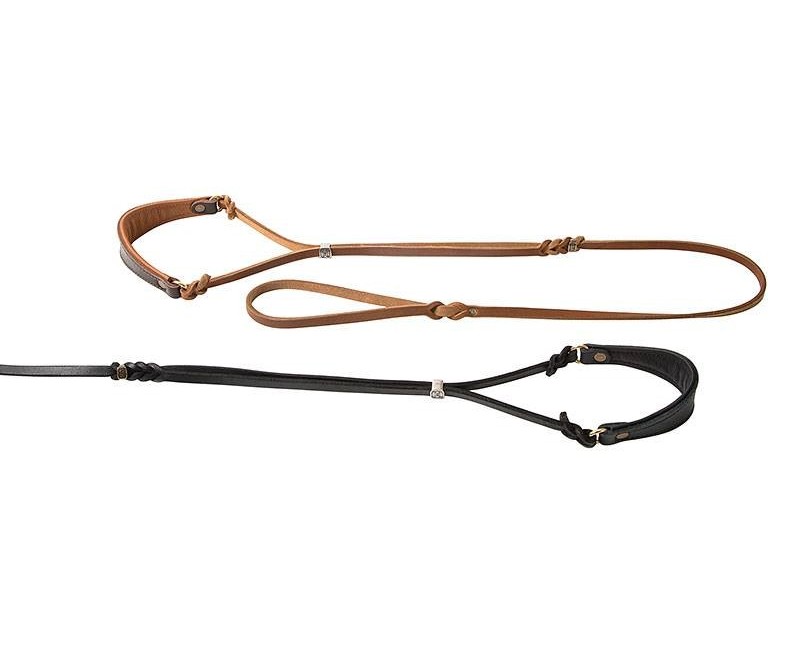 Lesa pentru prezentare ciobanesc german , din piele naturala