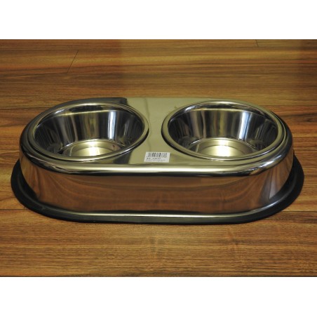 Set dublu castroane inox cu suport