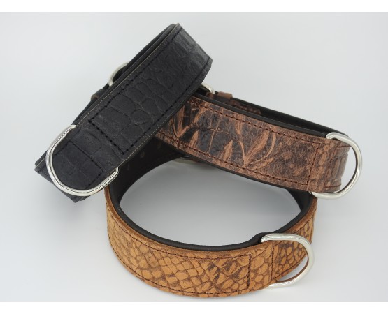 Zgarda piele caine Croc