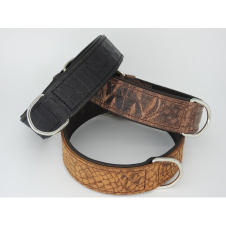 Zgarda piele caine Croc