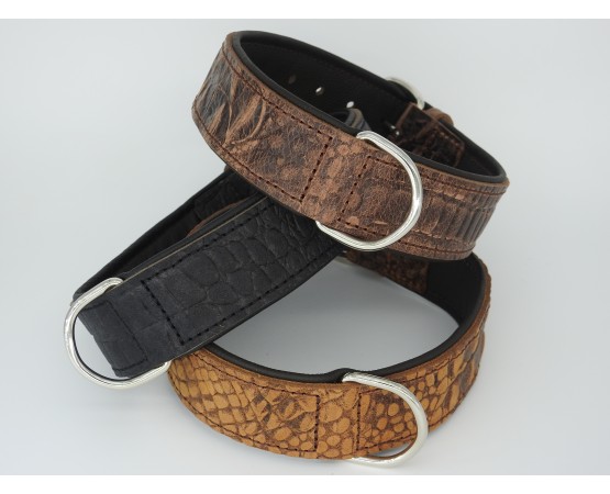 Zgarda piele caine Croc