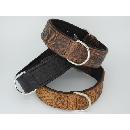 Zgarda piele caine Croc