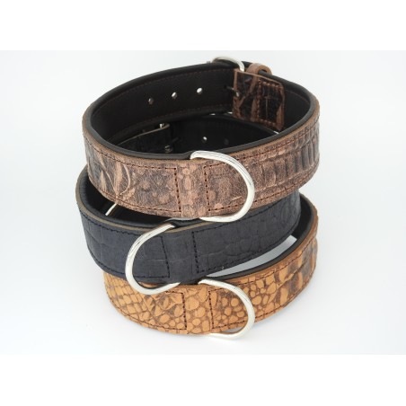 Zgarda piele caine Croc