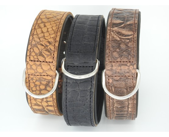 Zgarda piele caine Croc