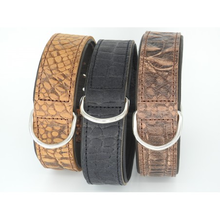 Zgarda piele caine Croc