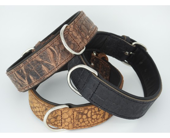 Zgarda piele caine Croc