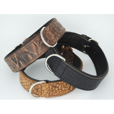 Zgarda piele caine Croc