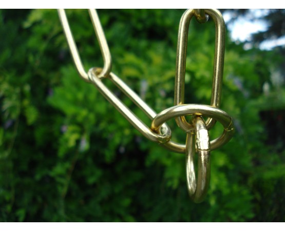 Zgarda strangulanta din alama pentru dresaj canin