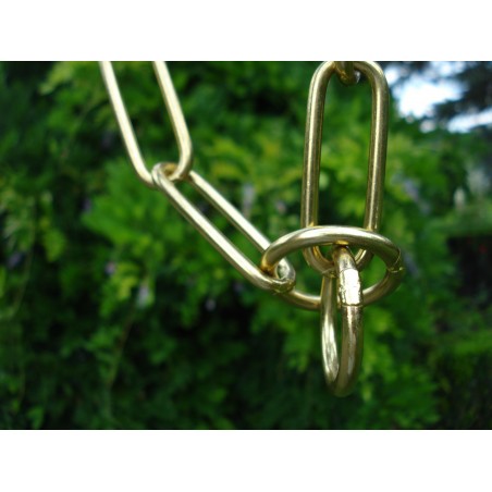 Zgarda strangulanta din alama pentru dresaj canin