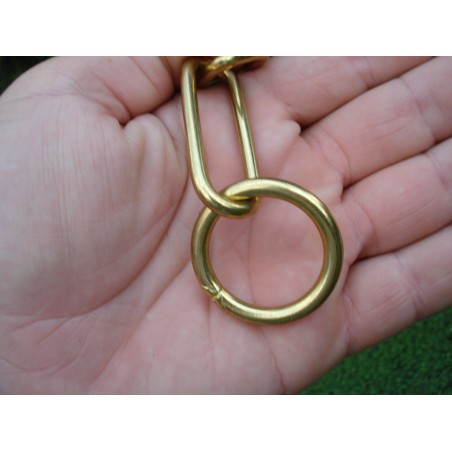 Zgarda strangulanta din alama pentru dresaj canin