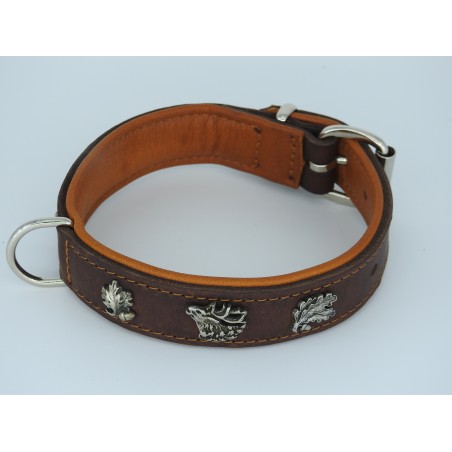 Zgarda piele lux caine