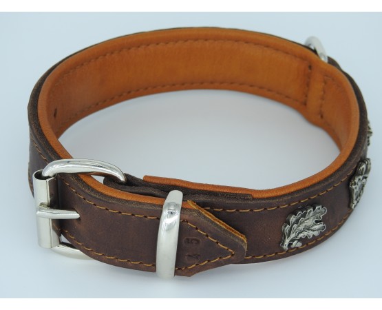 Zgarda piele lux caine