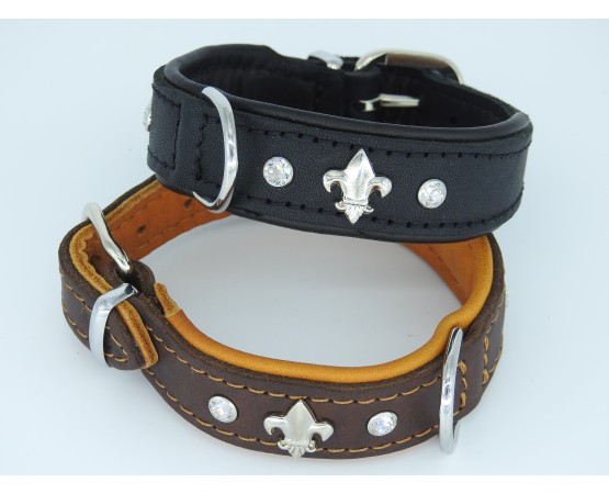 Zgarda lux caine prevazuta cu cristal Swarovsky