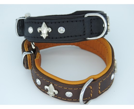 Zgarda lux caine prevazuta cu cristal Swarovsky