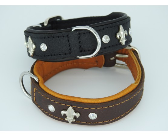 Zgarda lux caine prevazuta cu cristal Swarovsky