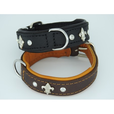 Zgarda lux caine prevazuta cu cristal Swarovsky