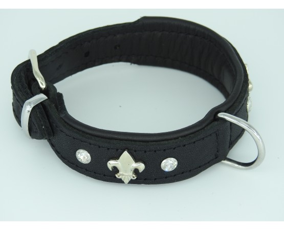 Zgarda lux caine prevazuta cu cristal Swarovsky